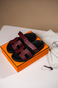 Hermès Chypre Sandals rouge H
