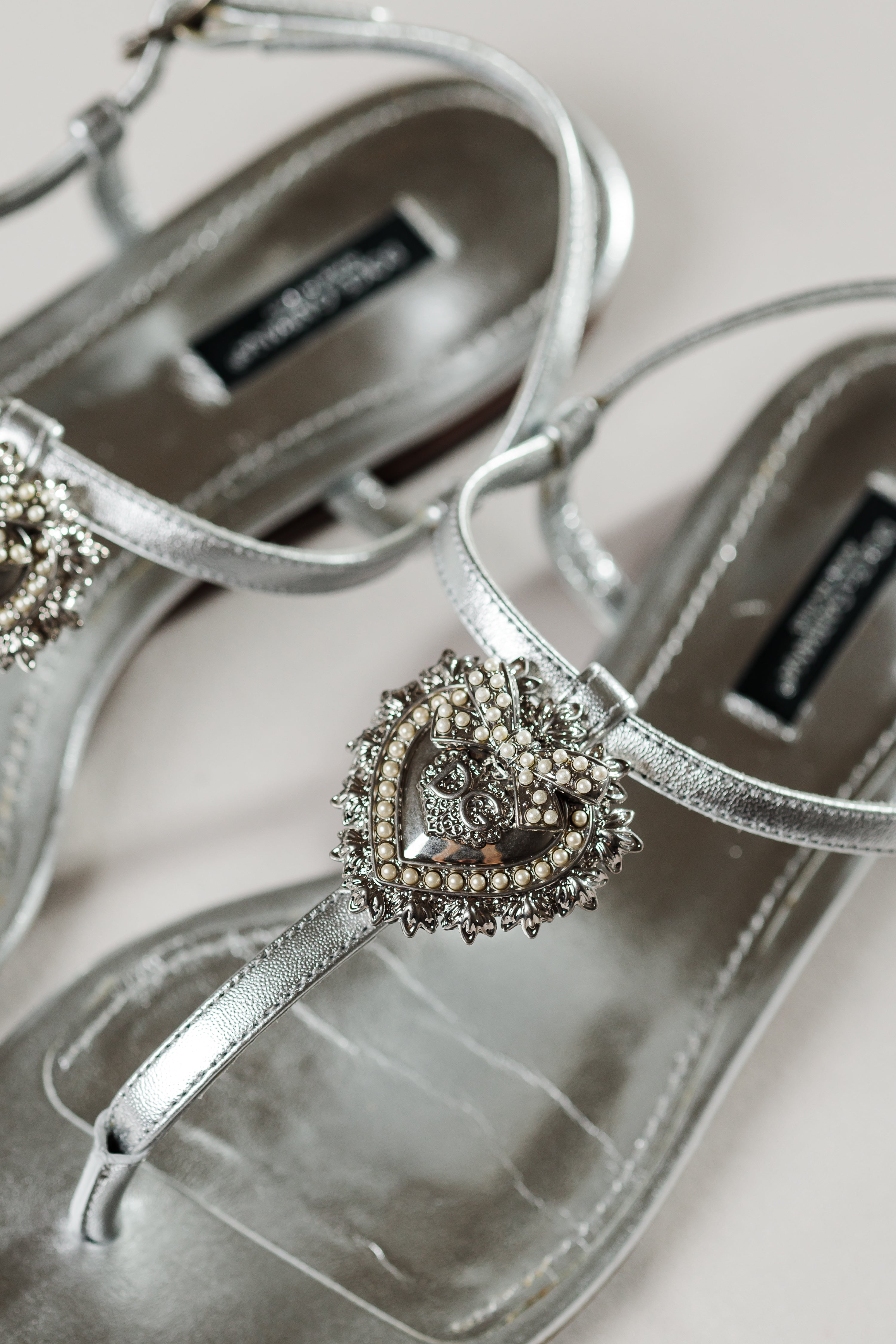 Dolce & Gabbana Sacred Heart Thong Sandals, EU 37.5