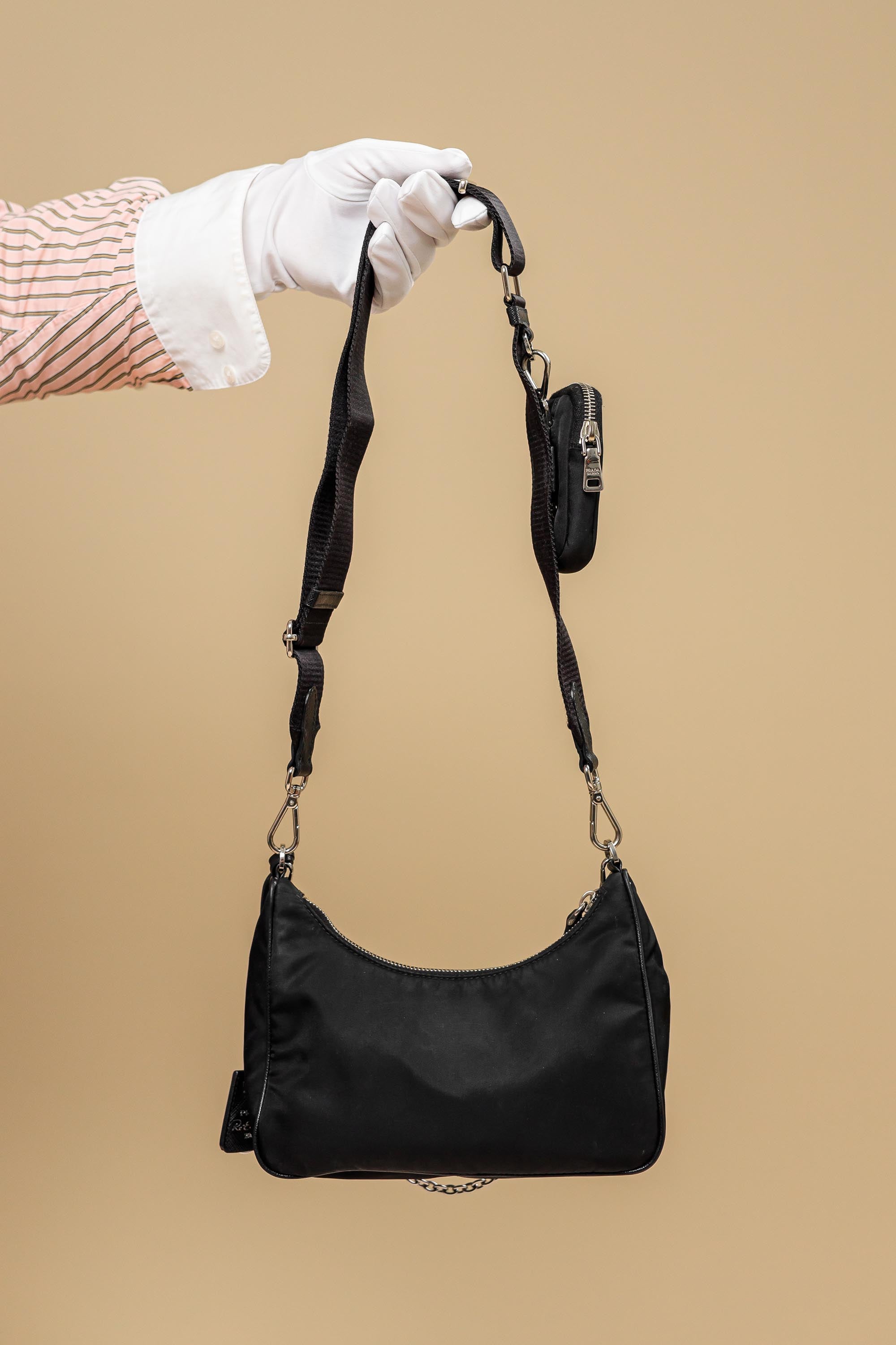 Prada Re-Edition 2005 Re-Nylon Shoulder Bag Black