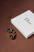 Christian Dior Tribales Earrings Grey Pearl