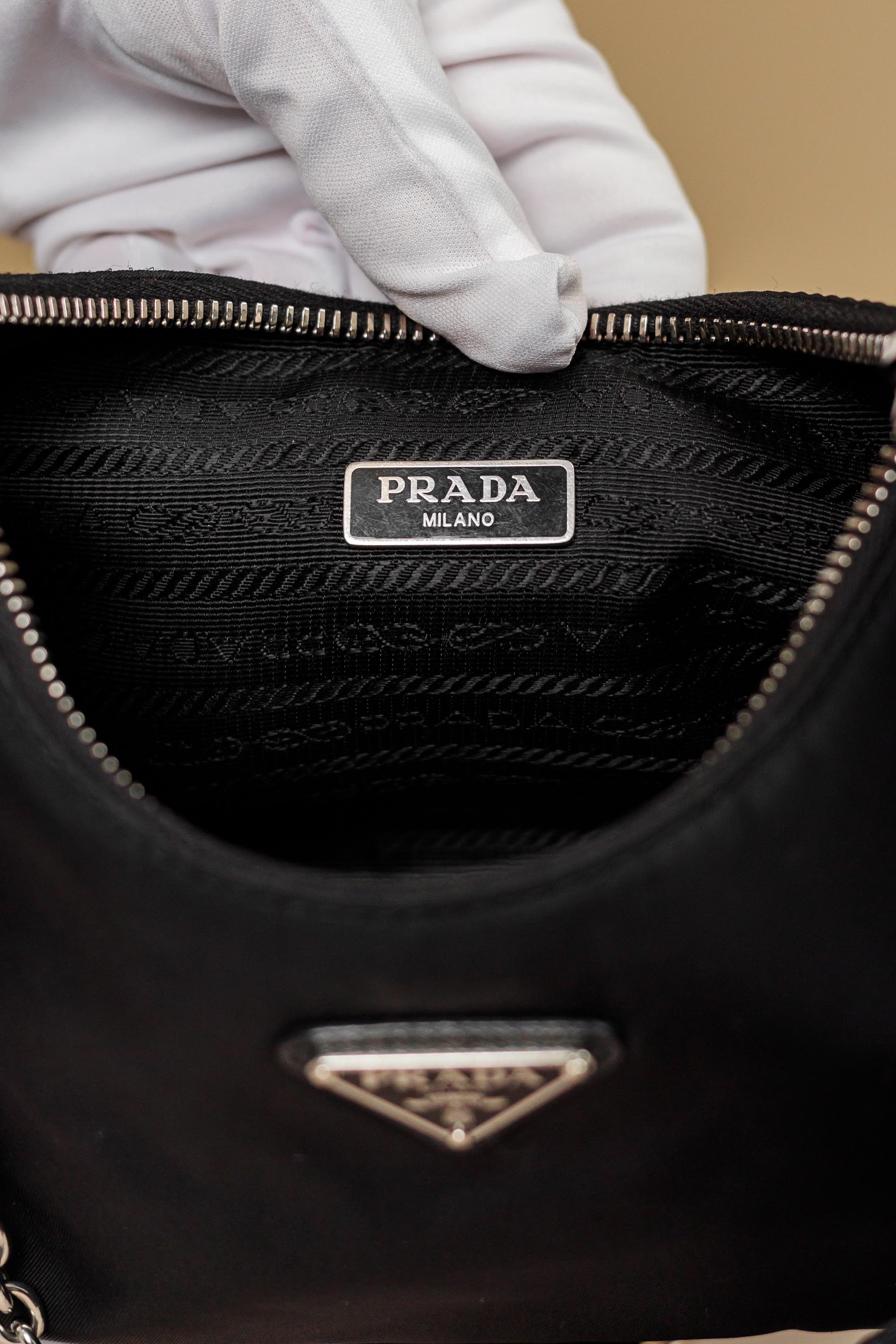 Prada Re-Edition 2005 Re-Nylon Shoulder Bag Black