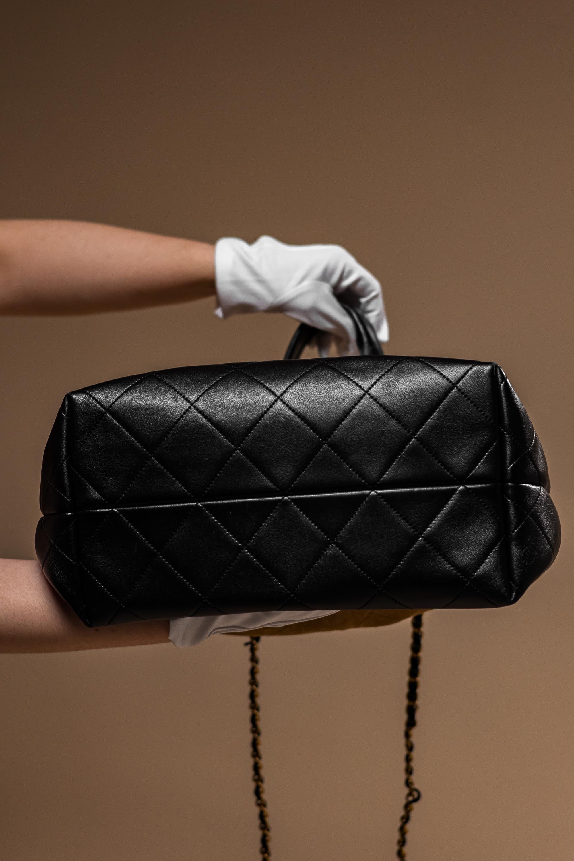 Chanel Métiers d’Art Quilted Suede & Leather Shoulder Bag