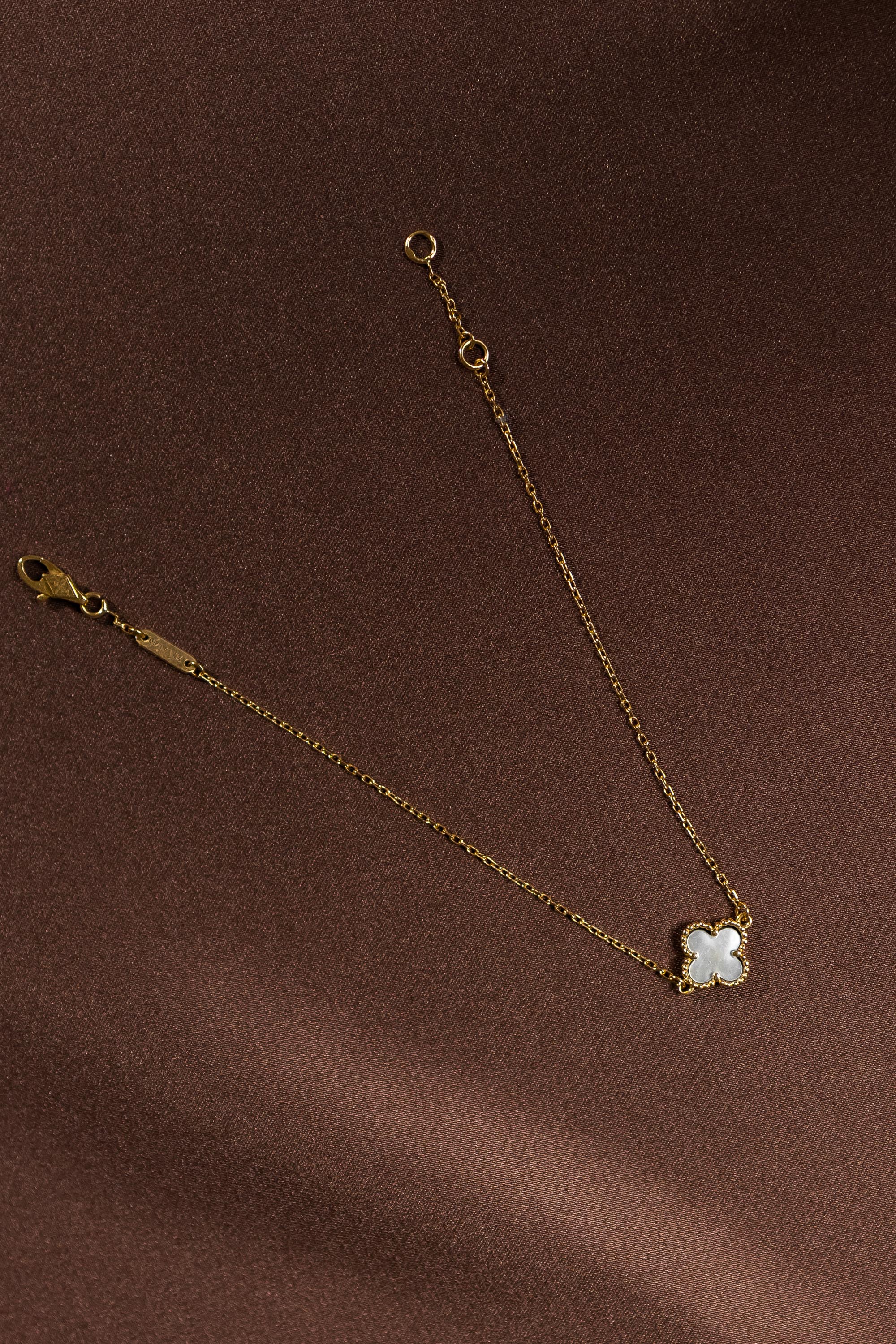 Van Cleef & Arpels Sweet Alhambra Mother-of-Pearl Bracelet