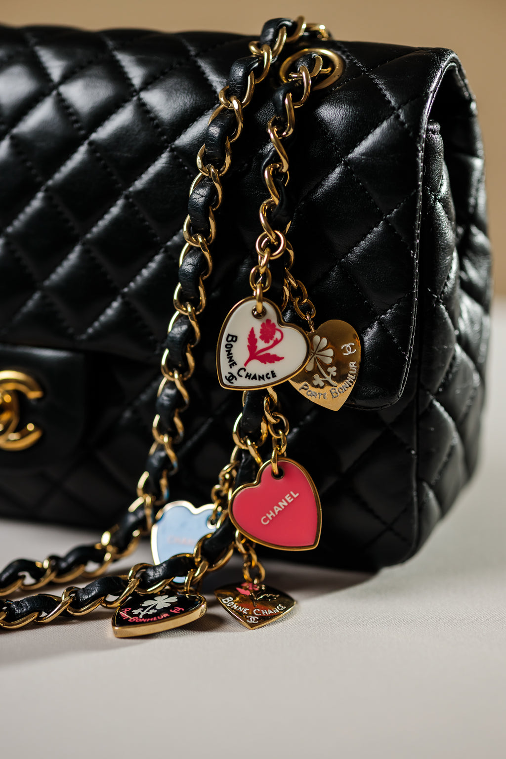 Chanel Valentine Charms Medium Single Flap