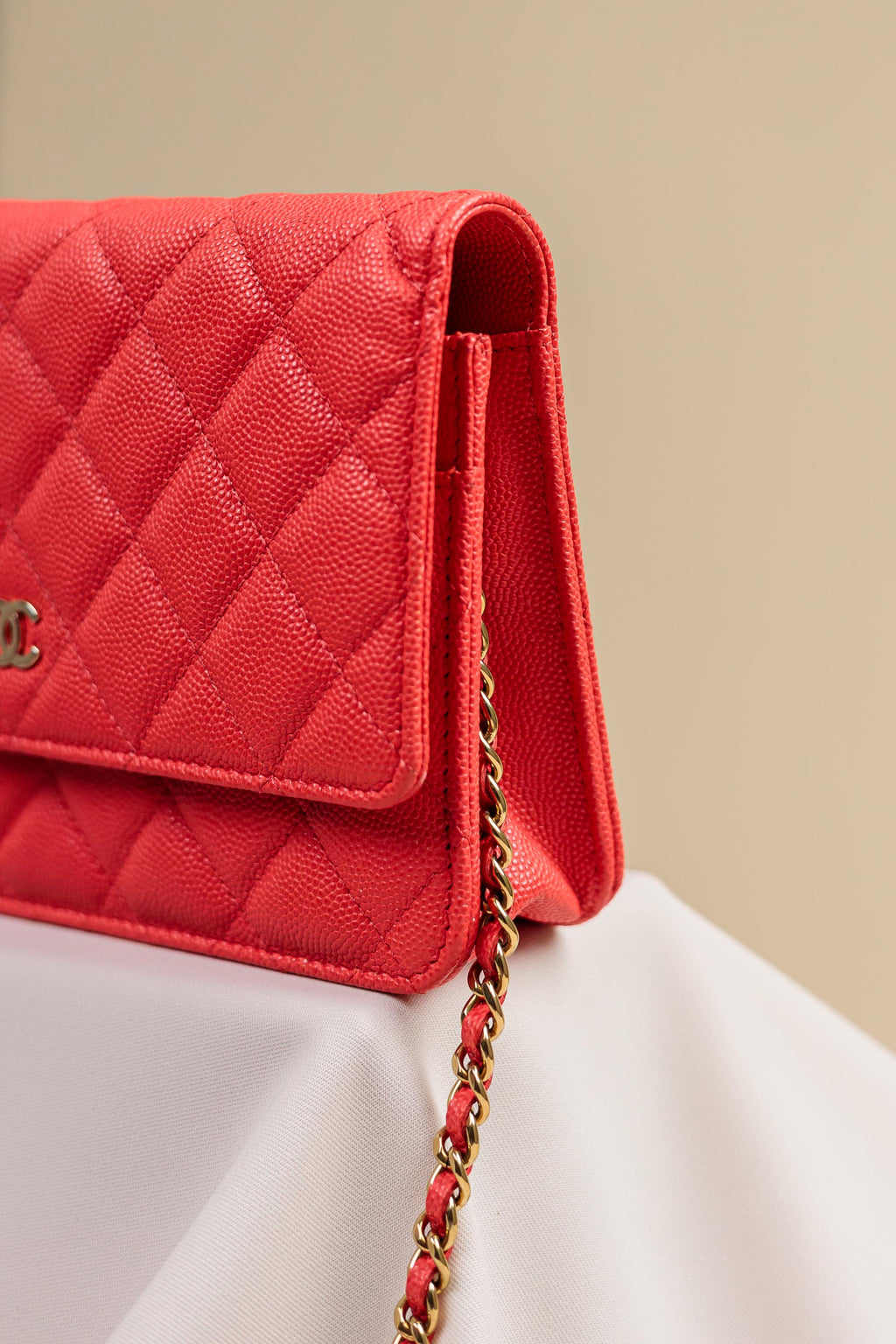 Chanel Classic Wallet on Chain Quilted Caviar Leather