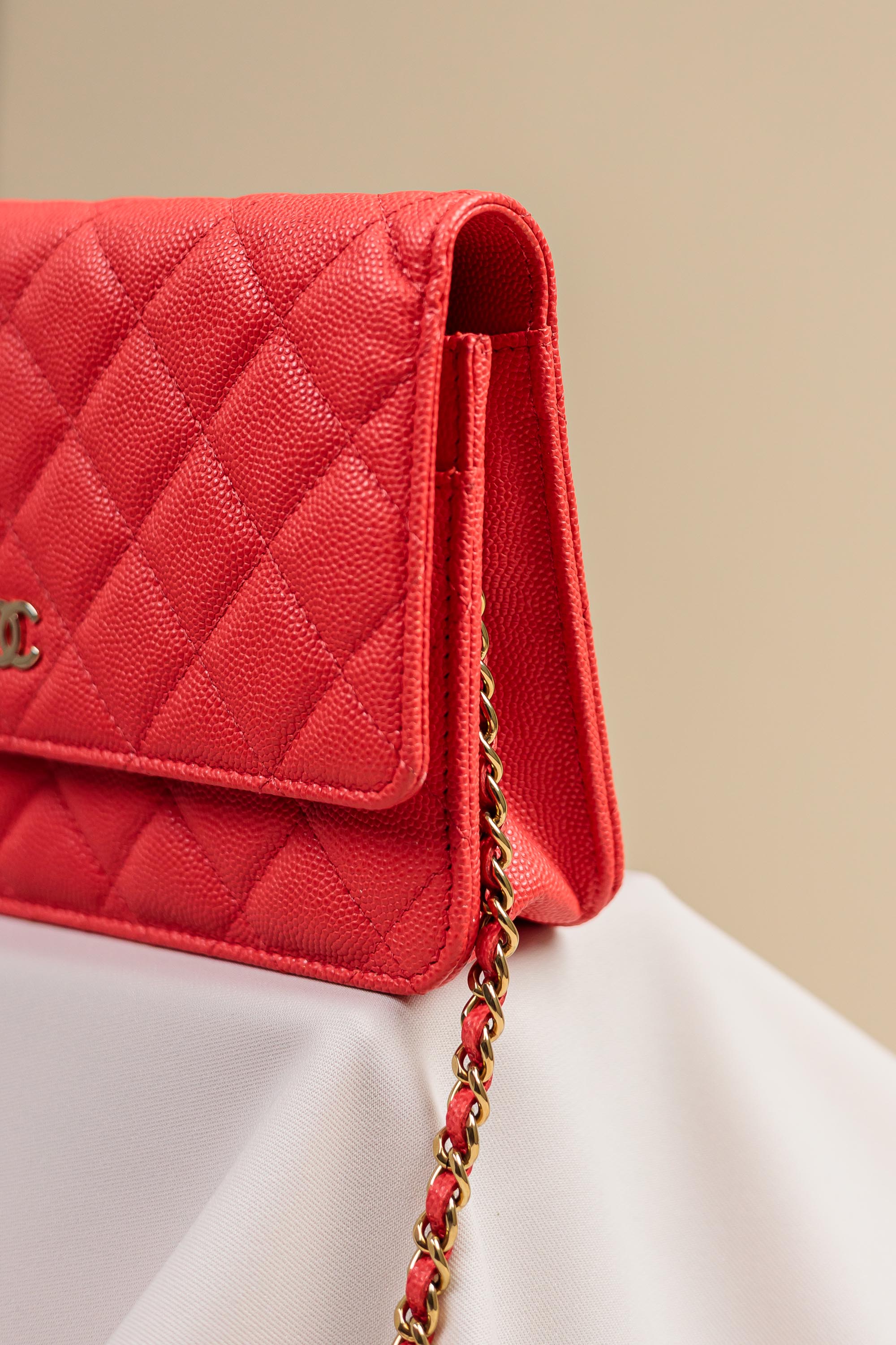 Chanel Classic Wallet on Chain Quilted Caviar Leather