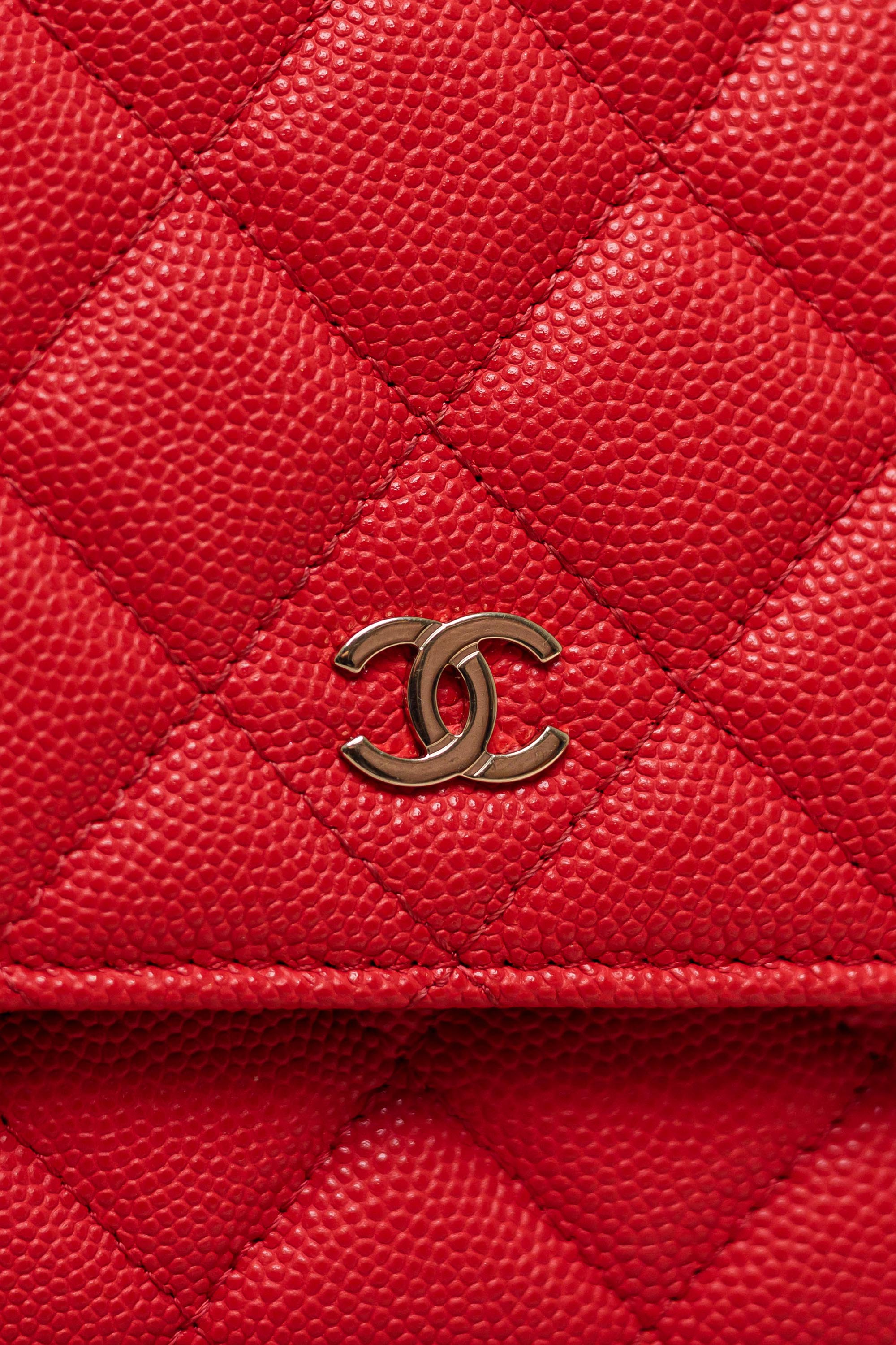 Chanel Classic Wallet on Chain Quilted Caviar Leather