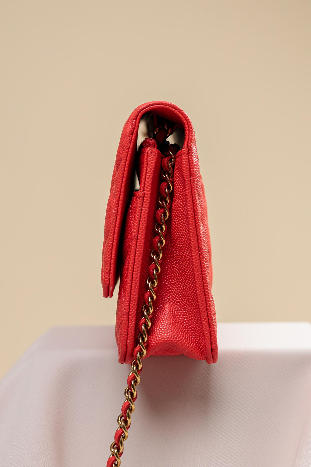 Chanel Classic Wallet on Chain Quilted Caviar Leather