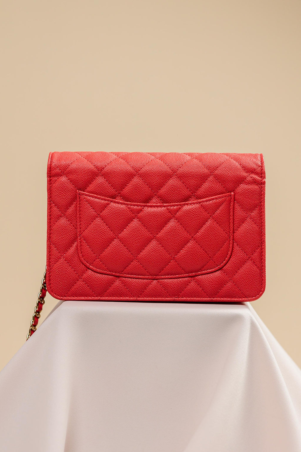 Chanel Classic Wallet on Chain Quilted Caviar Leather