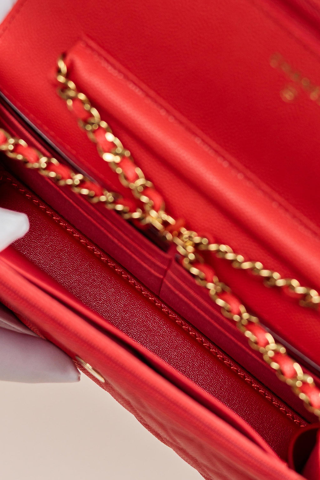 Chanel Classic Wallet on Chain Quilted Caviar Leather