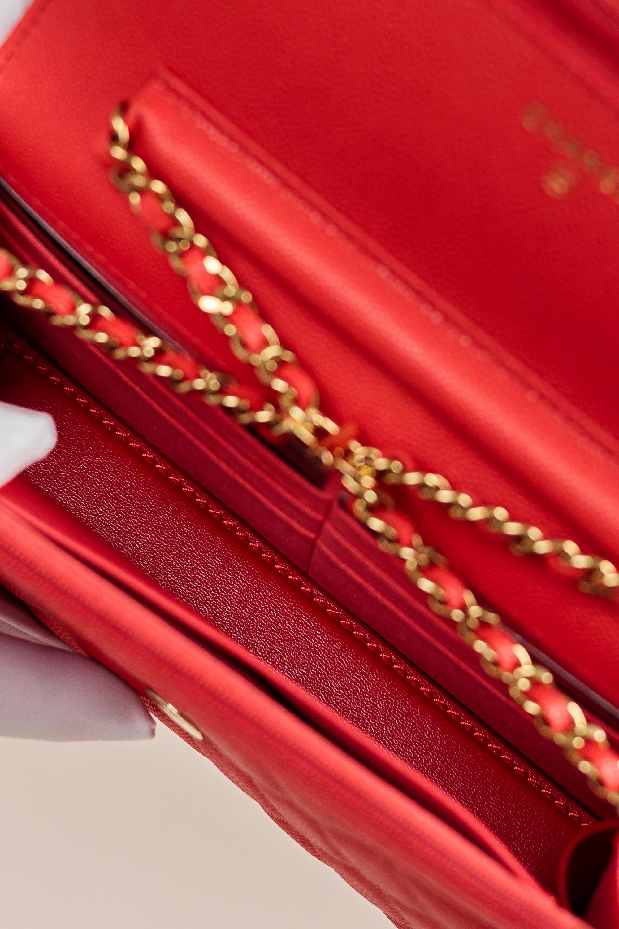 Chanel Classic Wallet on Chain Quilted Caviar Leather