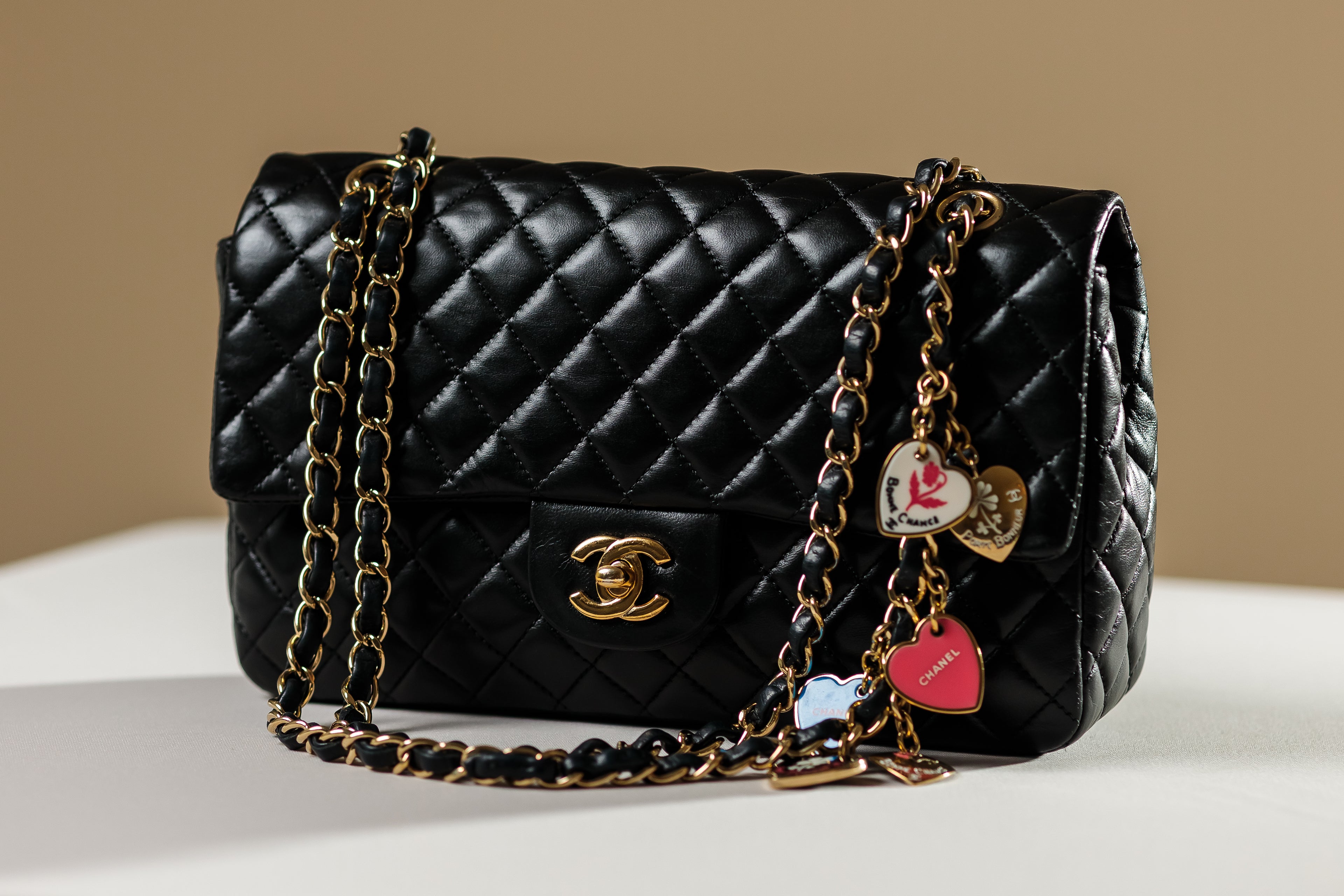 Chanel Valentine Charms Medium Single Flap