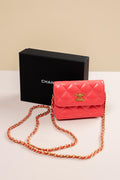 Chanel 25C Pink Apricot Mini Wallet on Chain Bag-Pink  Apricot