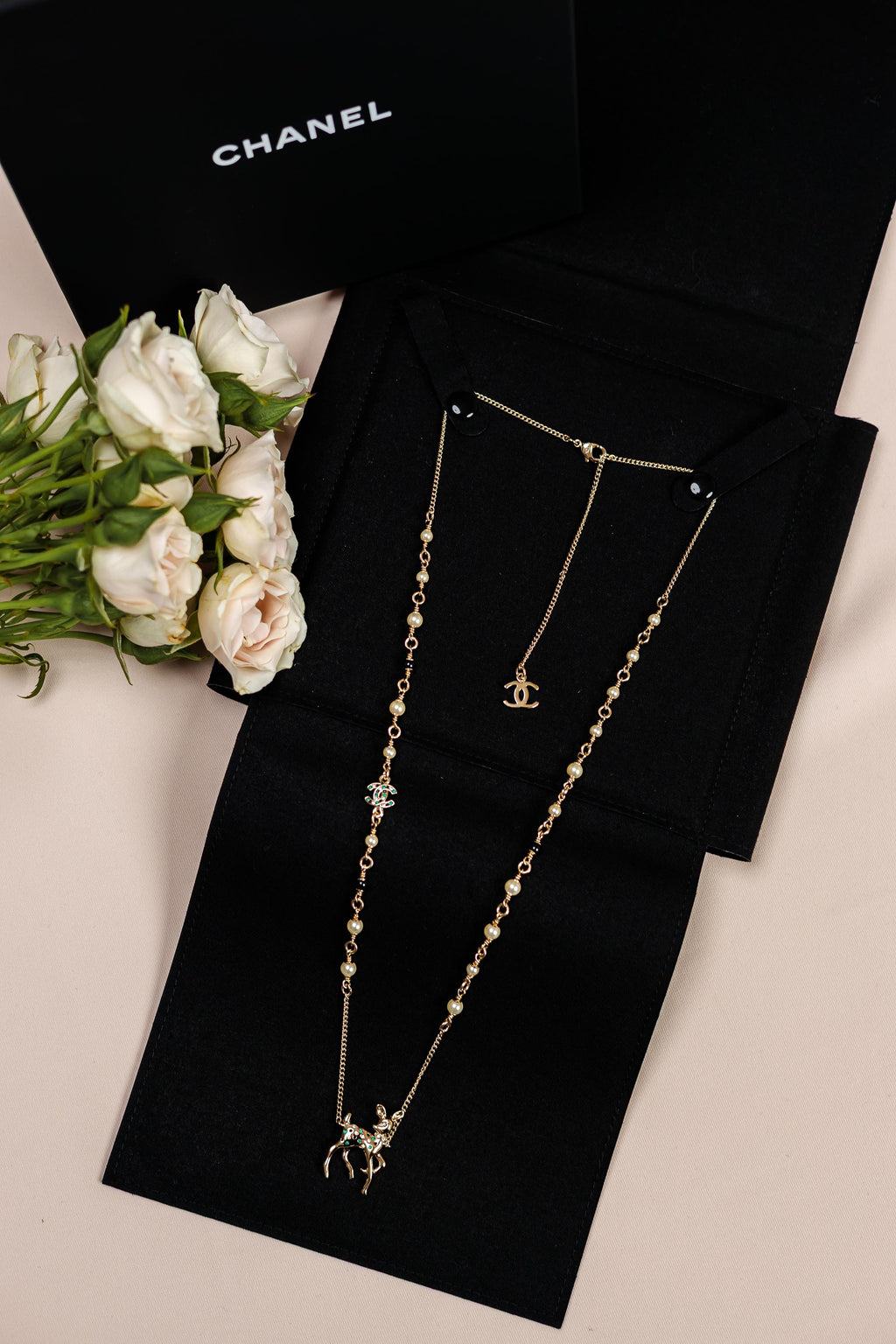Chanel Chanel Layered Necklace Set with CC Logo