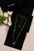 Chanel Chanel Layered Necklace Set with CC Logo