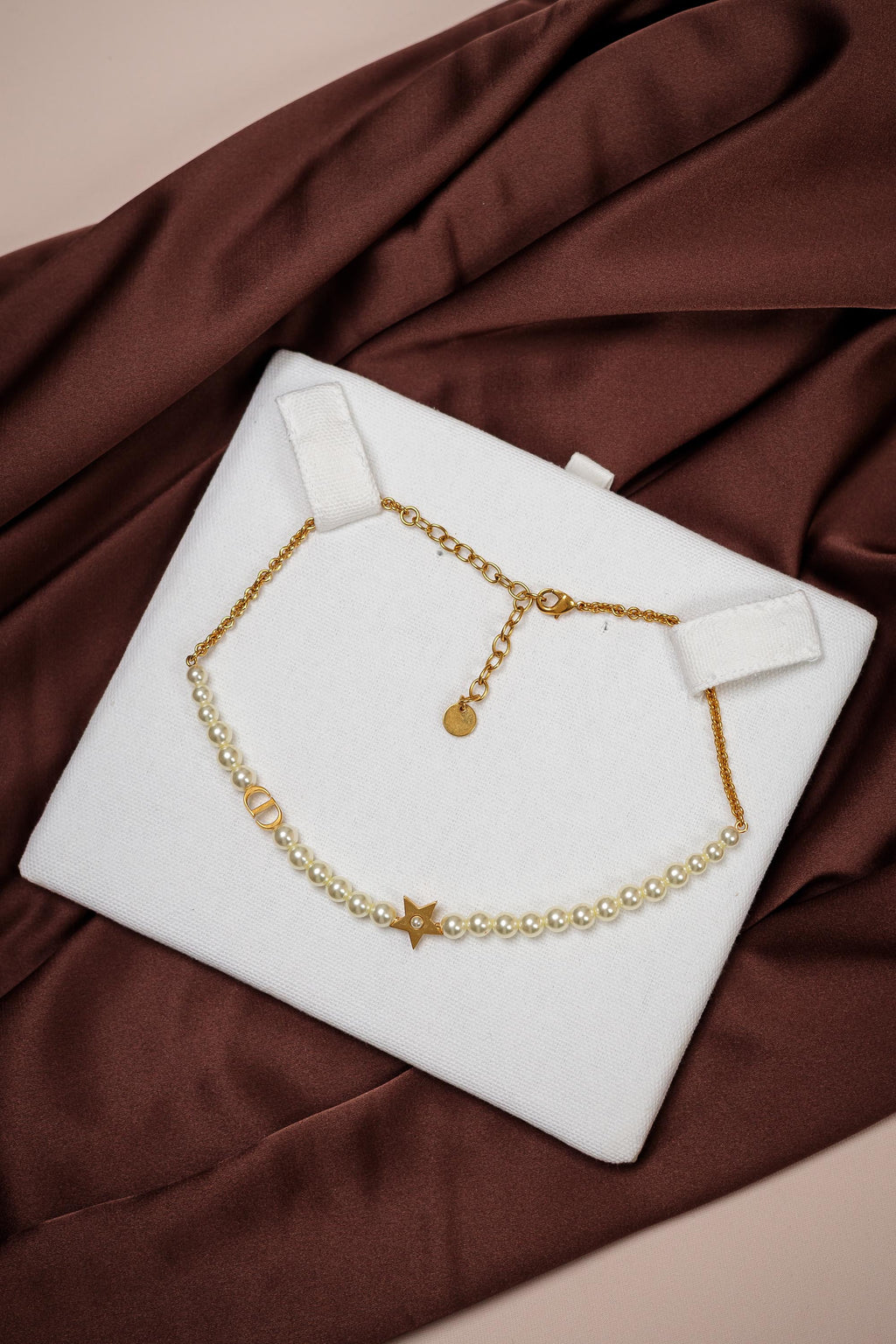 Dior Lucky Dior Necklace with Pearls & Star Charm