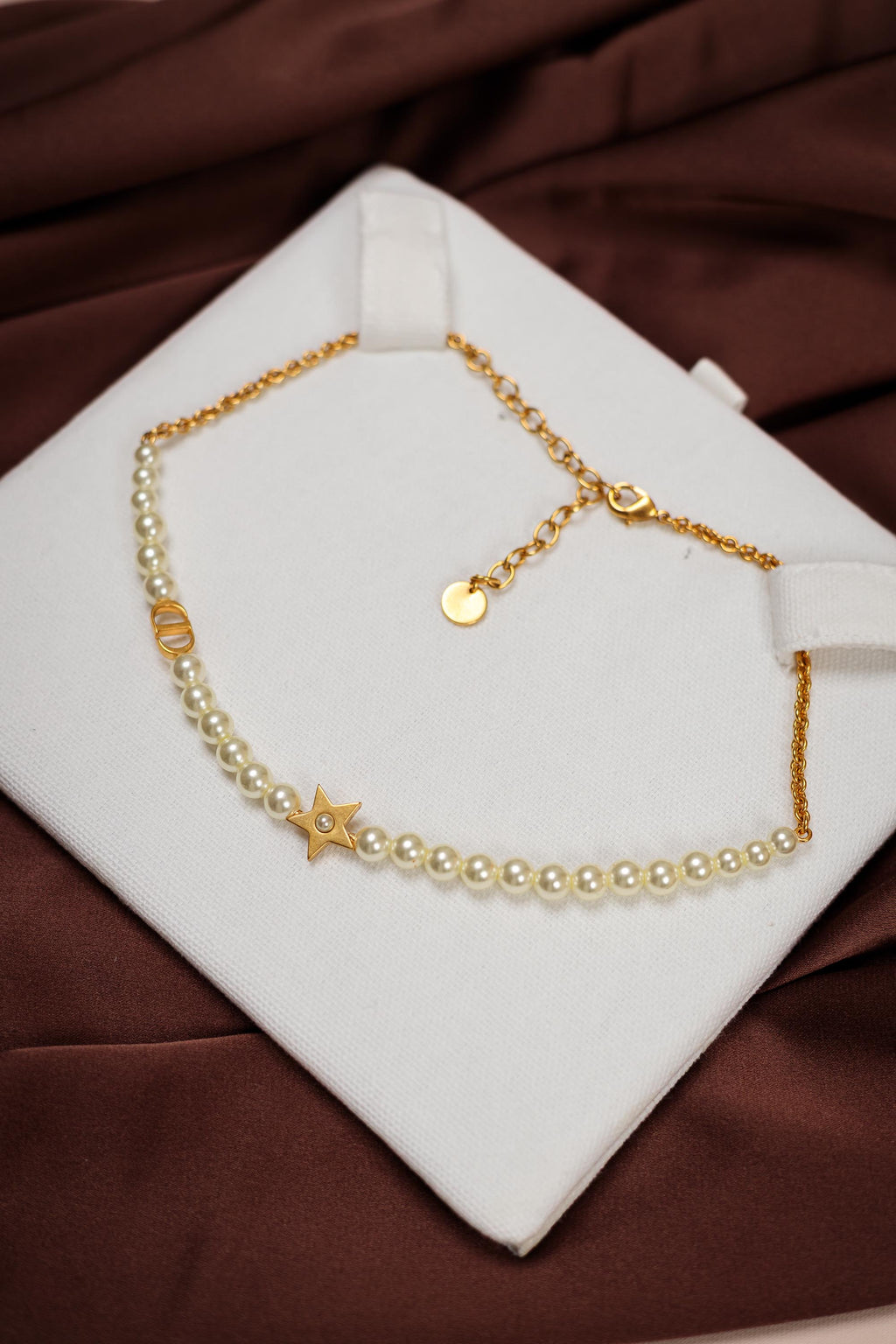 Dior Lucky Dior Necklace with Pearls & Star Charm