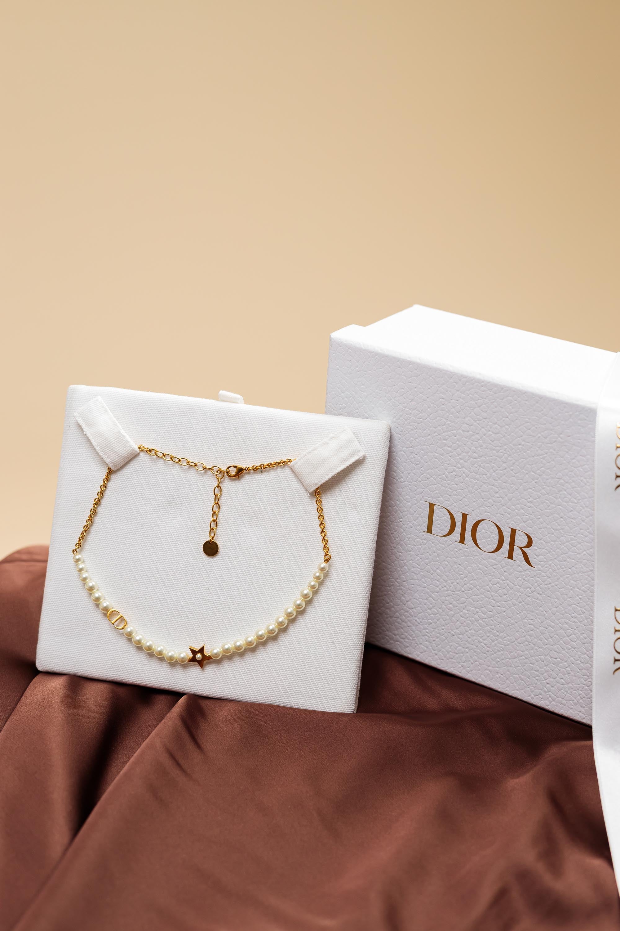 Dior Lucky Dior Necklace with Pearls & Star Charm