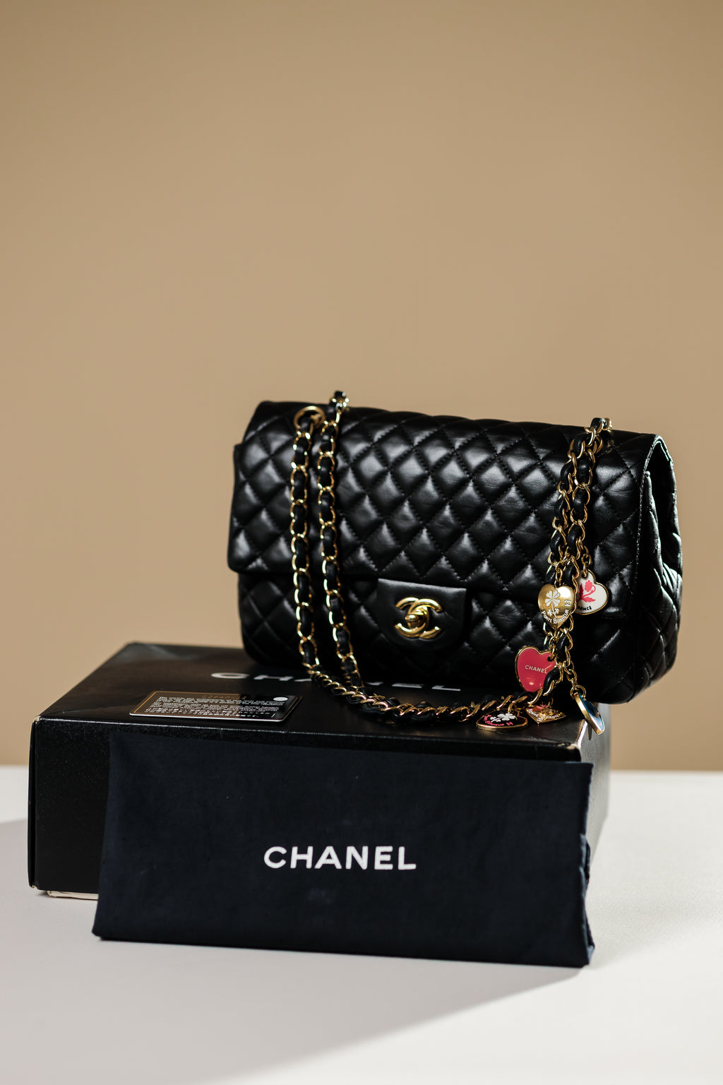 Chanel Valentine Charms Medium Single Flap