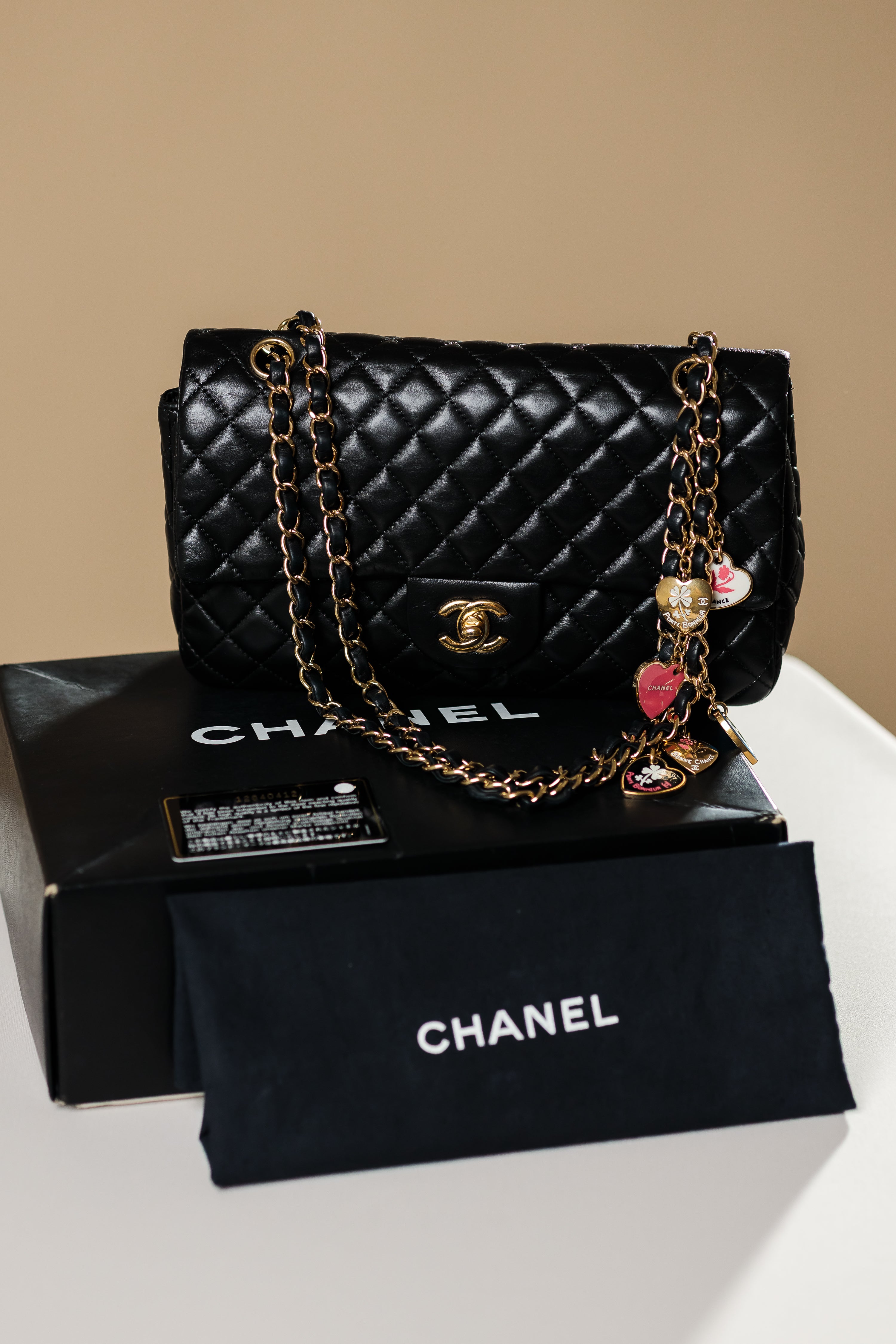 Chanel Valentine Charms Medium Single Flap