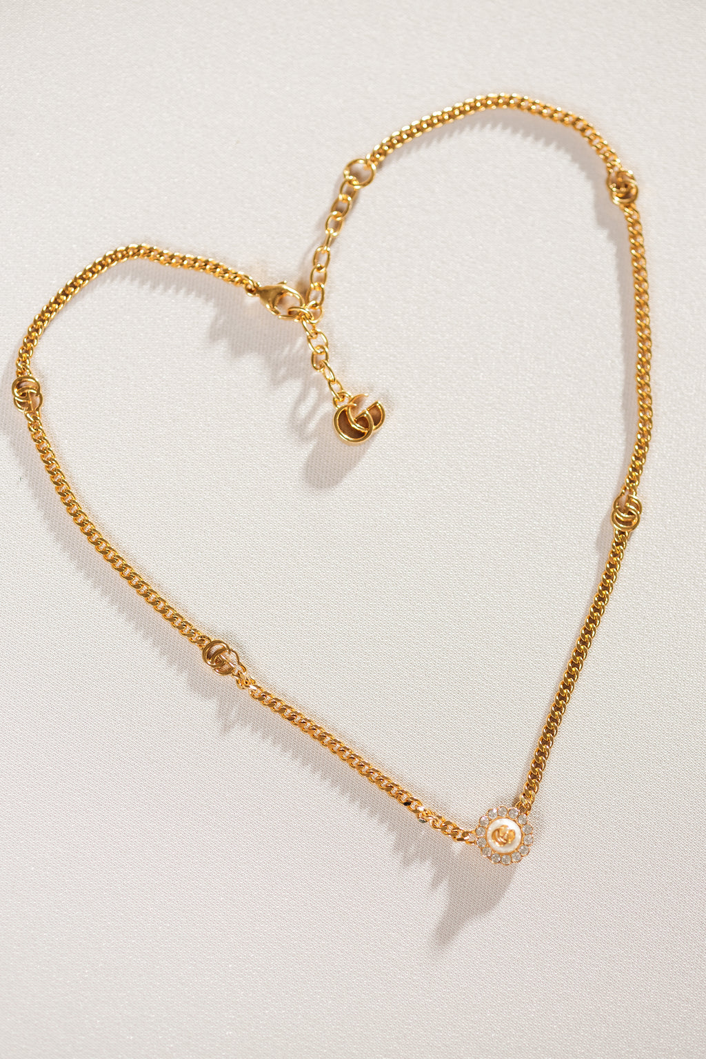 Gucci Marmont Double G Flower Necklace