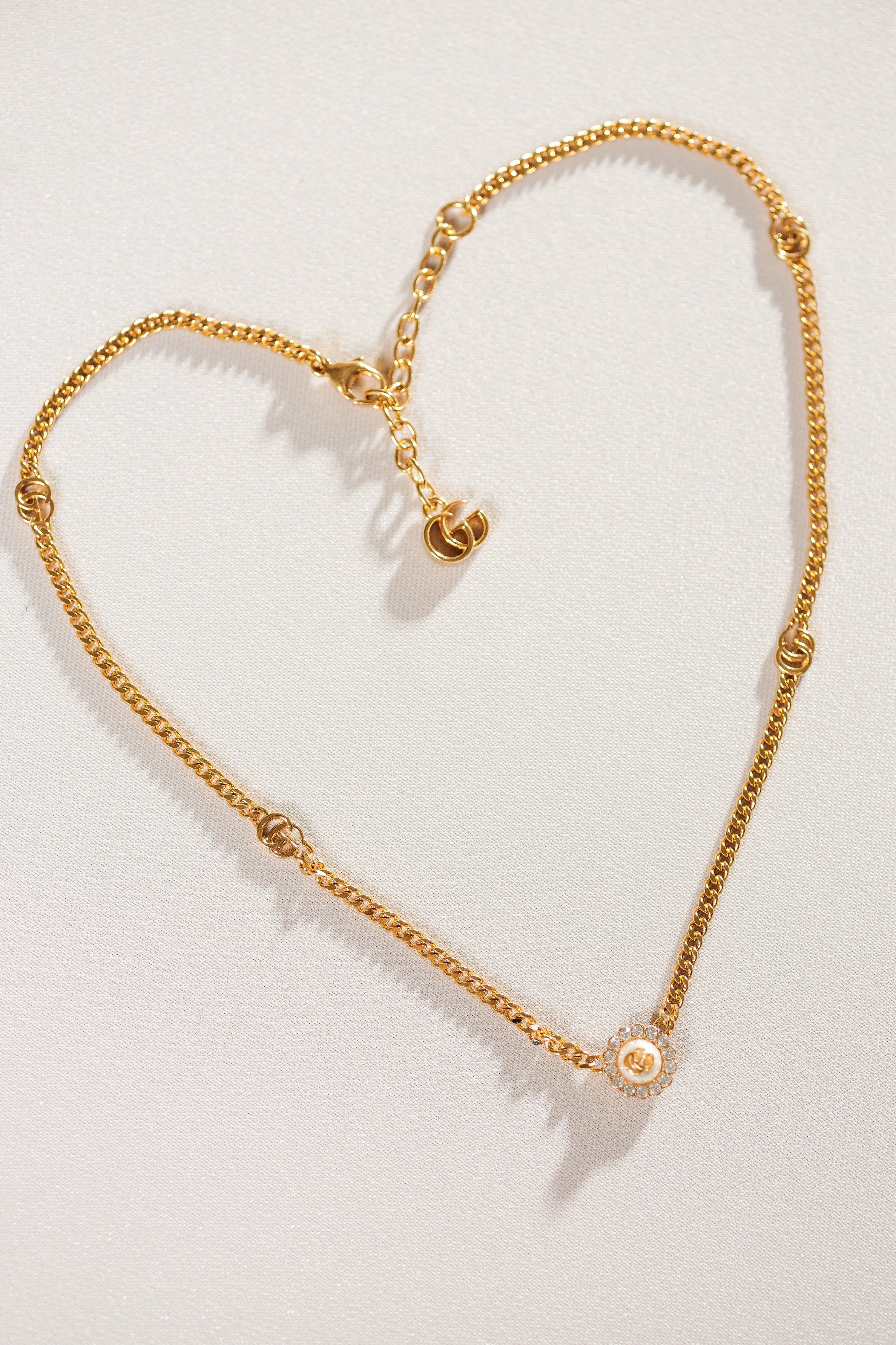 Gucci Marmont Double G Flower Necklace