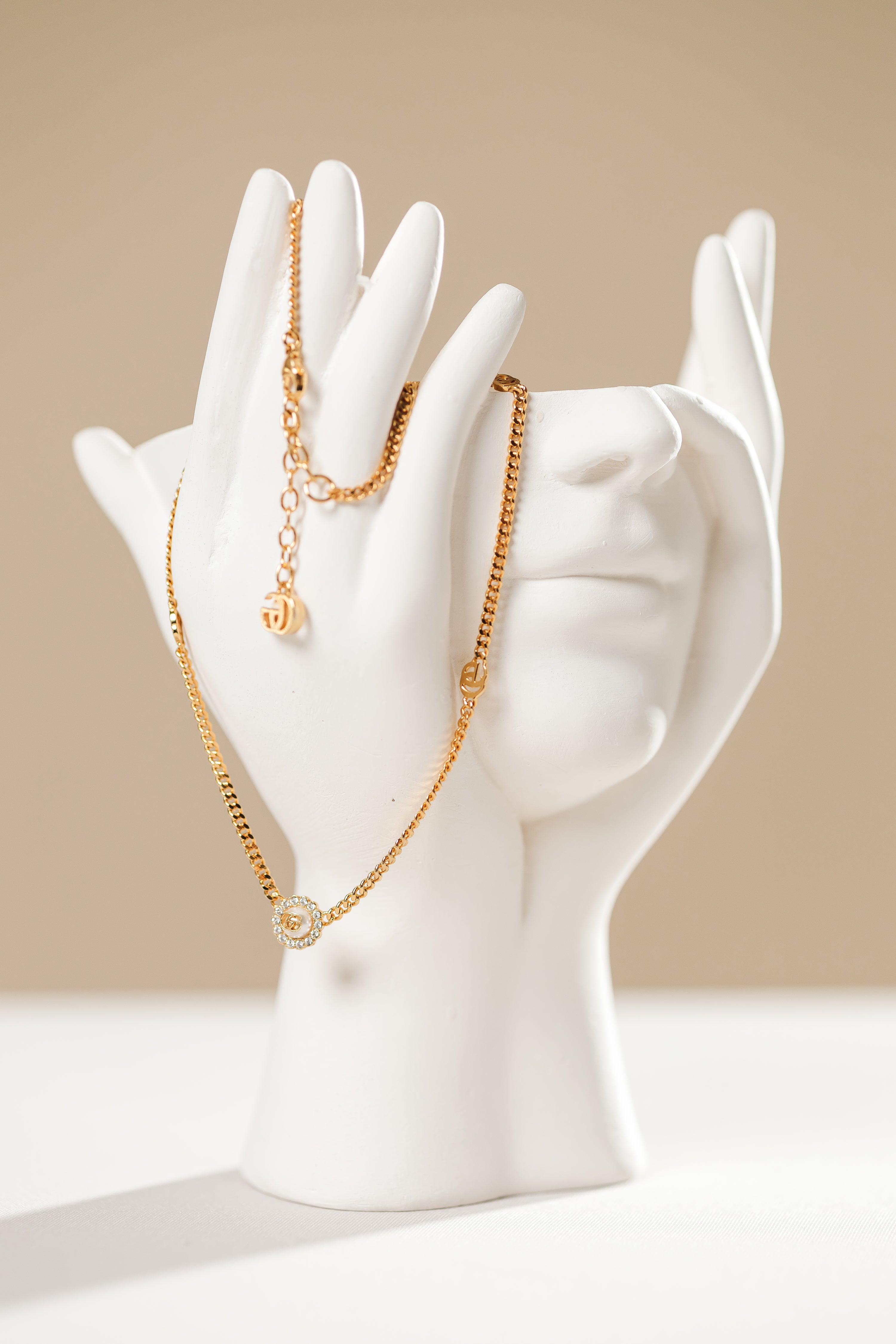 Gucci Marmont Double G Flower Necklace