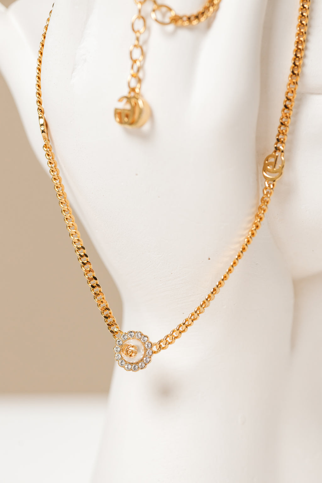 Gucci Marmont Double G Flower Necklace