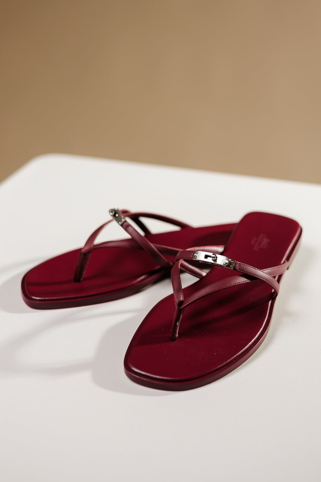 Hermes Kelly Lock Sandals, EU 40