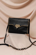 Valentino Garavani Rockstud Grainy Calfskin Crossbody Bag