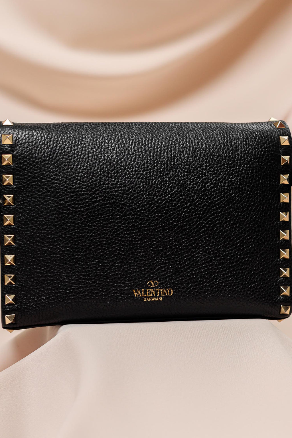 Valentino Garavani Rockstud Grainy Calfskin Crossbody Bag
