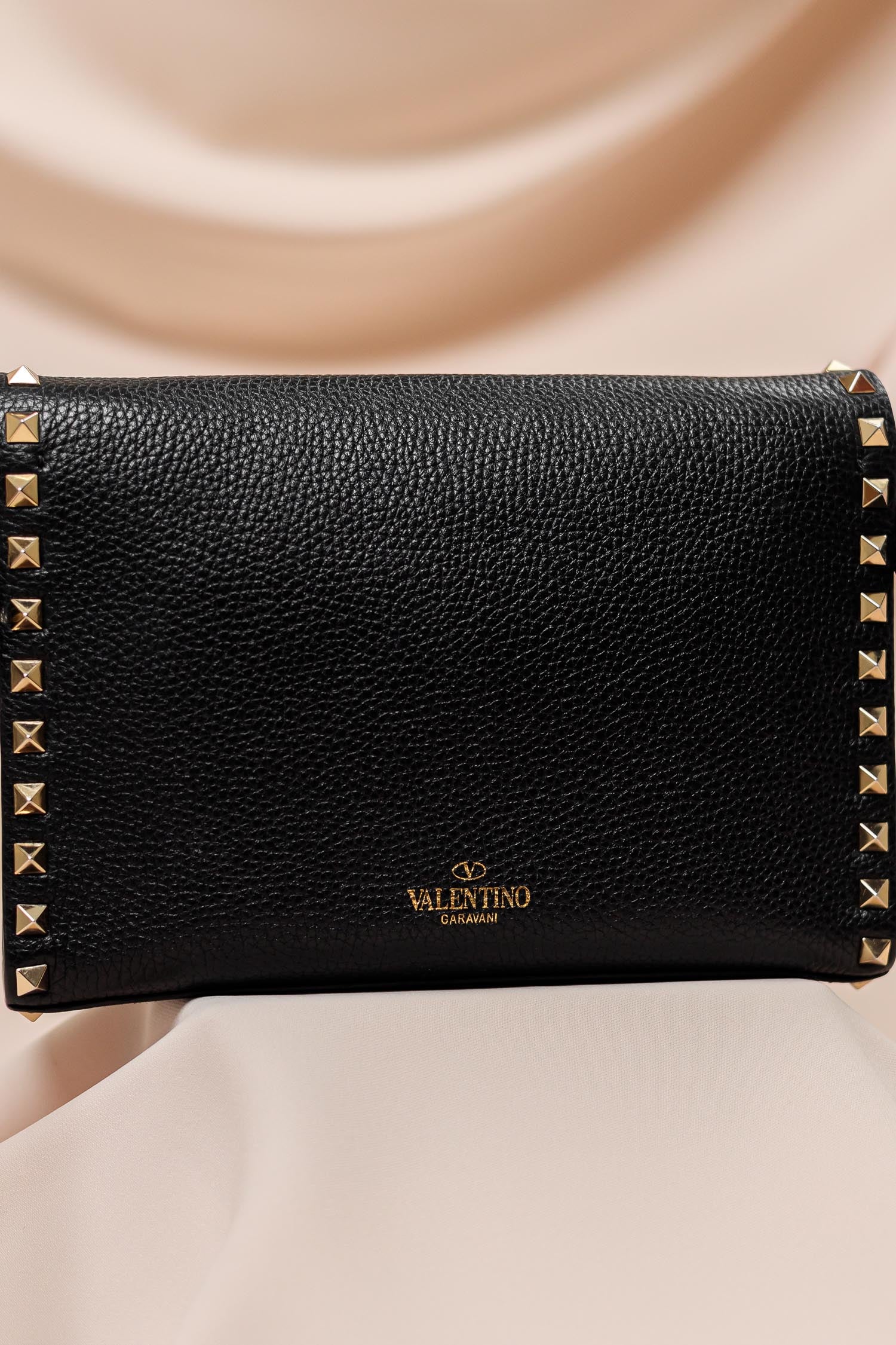 Valentino Garavani Rockstud Grainy Calfskin Crossbody Bag